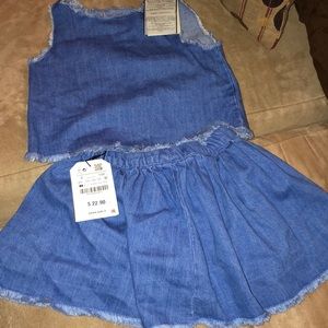 Girls denim 2 piece (Zara) SIZE 5